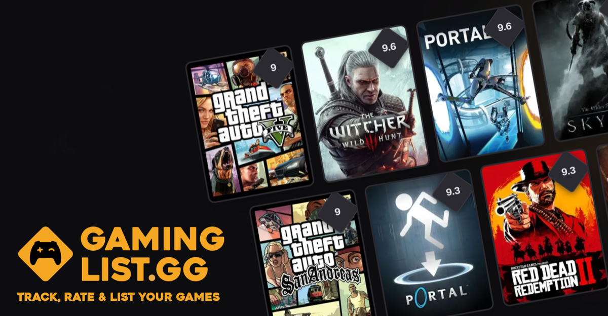 GamingList.gg — Track & Rate Your Games
